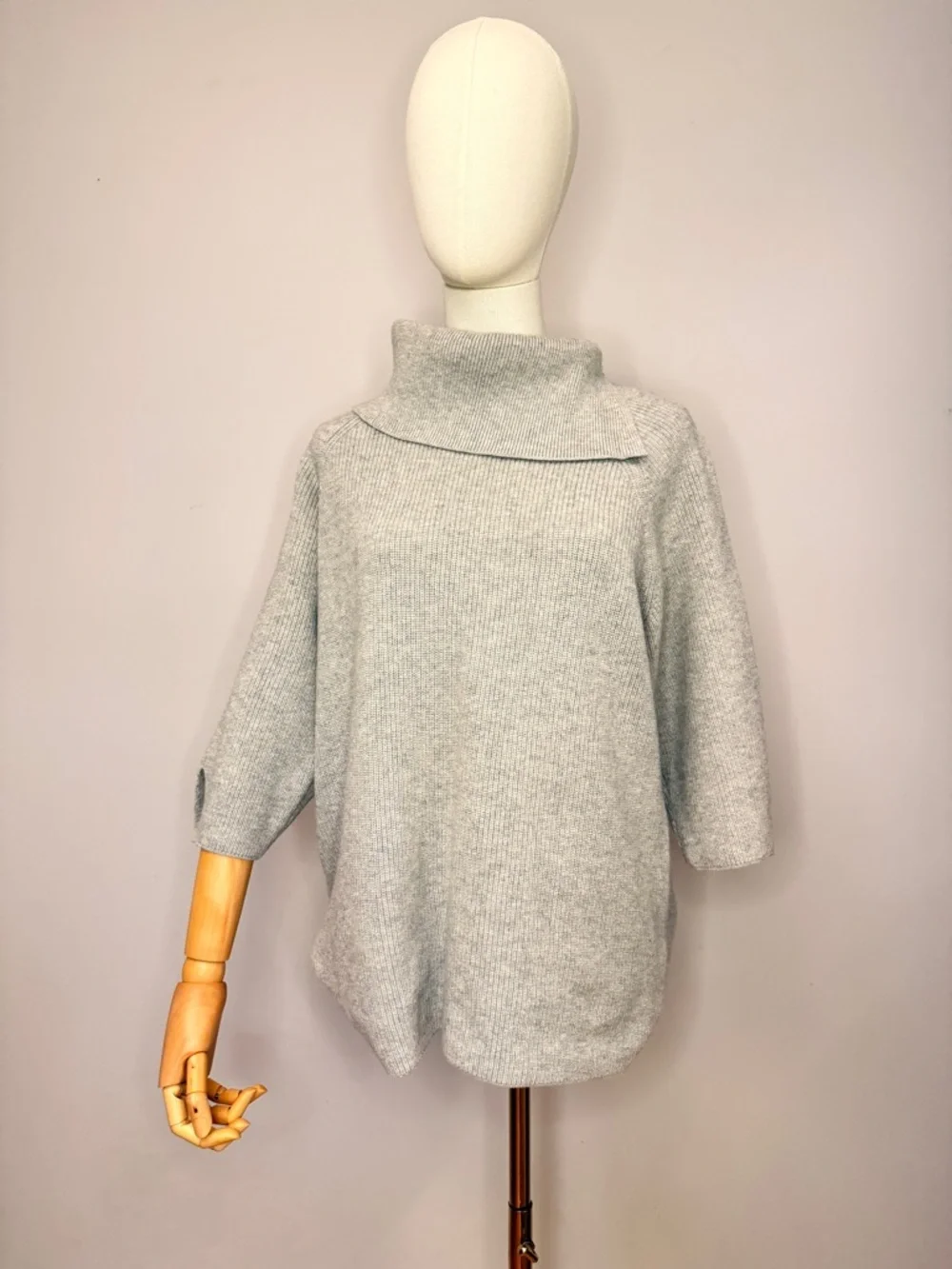 COS Oversized Funnel-Neck Ribbed Sweater - Picture 3 of 6